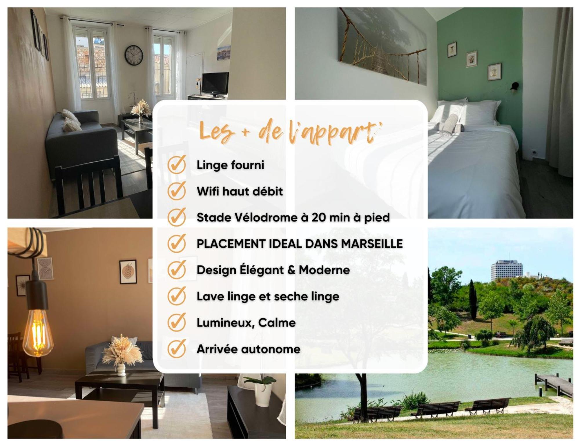 Marseille Centre - Wifi - Lave Et Seche Linge - Calme - Cuisine Appartement Buitenkant foto